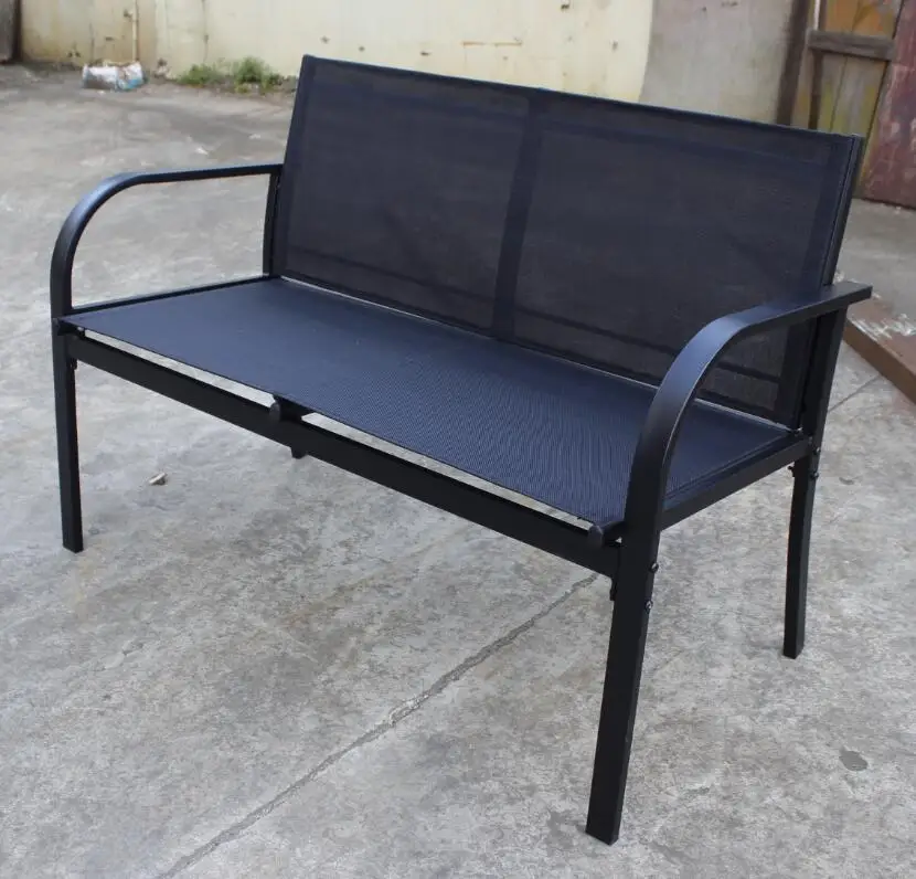 
outdoor furniture KD 4pcs metal patio sling textilener garden set 
