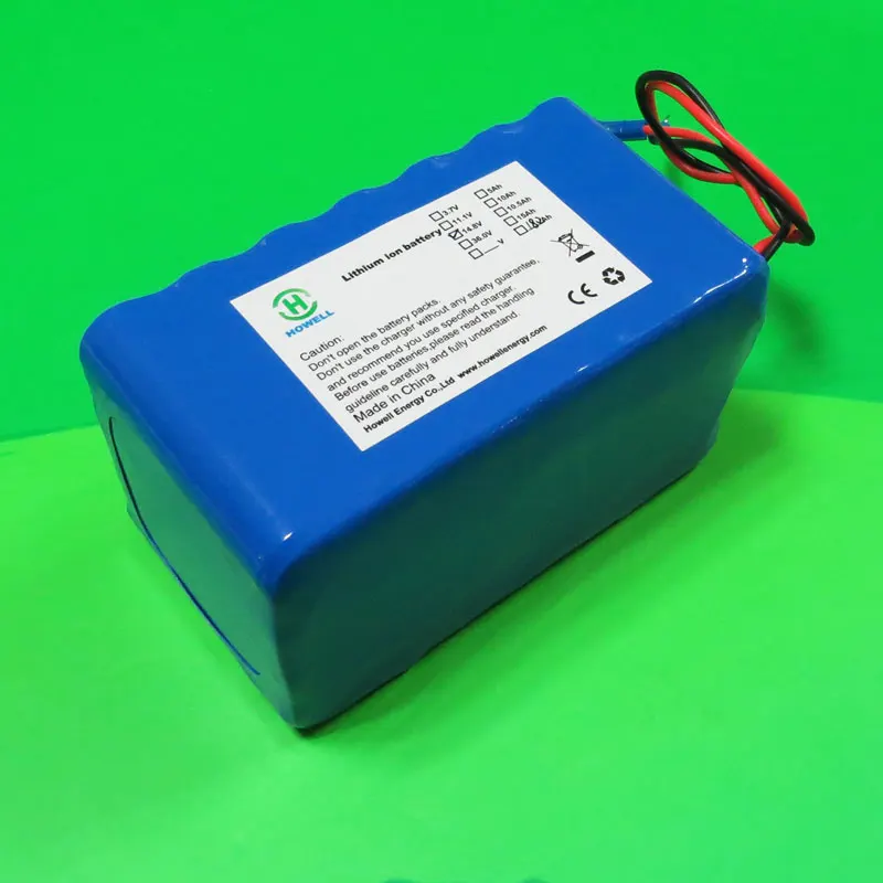 Howell ODM/OEM  deep cycle rechargeable 14.8v li ion battery pack 18.2ah  4s7p 18650 for power supply