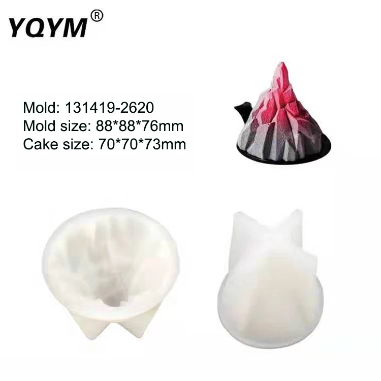 
French style western point iceberg snow mountain mousse silica gel mold candle hand soap baking dessert cake mold 