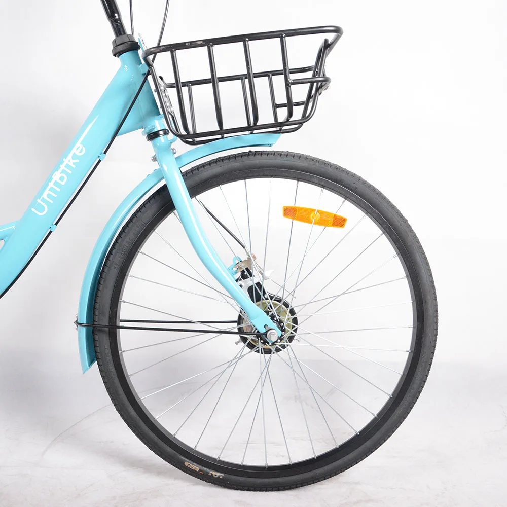 
Best selling bluegogo unibike 24 inch single speed cheap steel frame bike share 