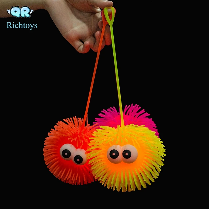 yoyo tpr big eye puffer  ball  with eyes