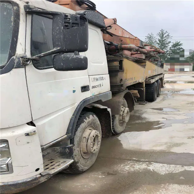 Used volvo 45m truck-mounted concrete pump SY5411THB 450C-8 made in Korea, tractor pump truck with top quality for sale