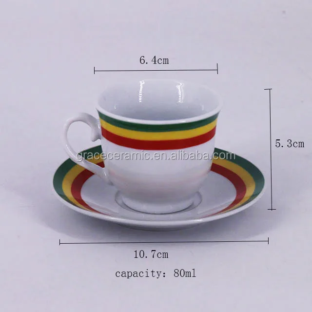 6 шт. Королевский классический фарфор, новая кофейная чашка Rekebot в эфиопском стиле