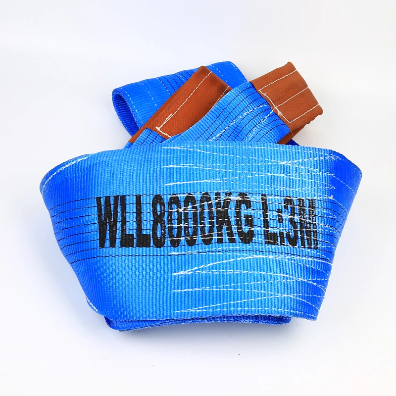 
High safety anti wear anti cutting 8 ton 3 meters blue web sling  (62163197016)