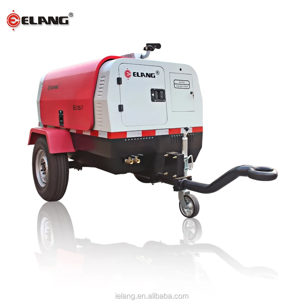 ELANG Портативный шина Подержанный воздушный компрессор 500 литров с Jack Hammer