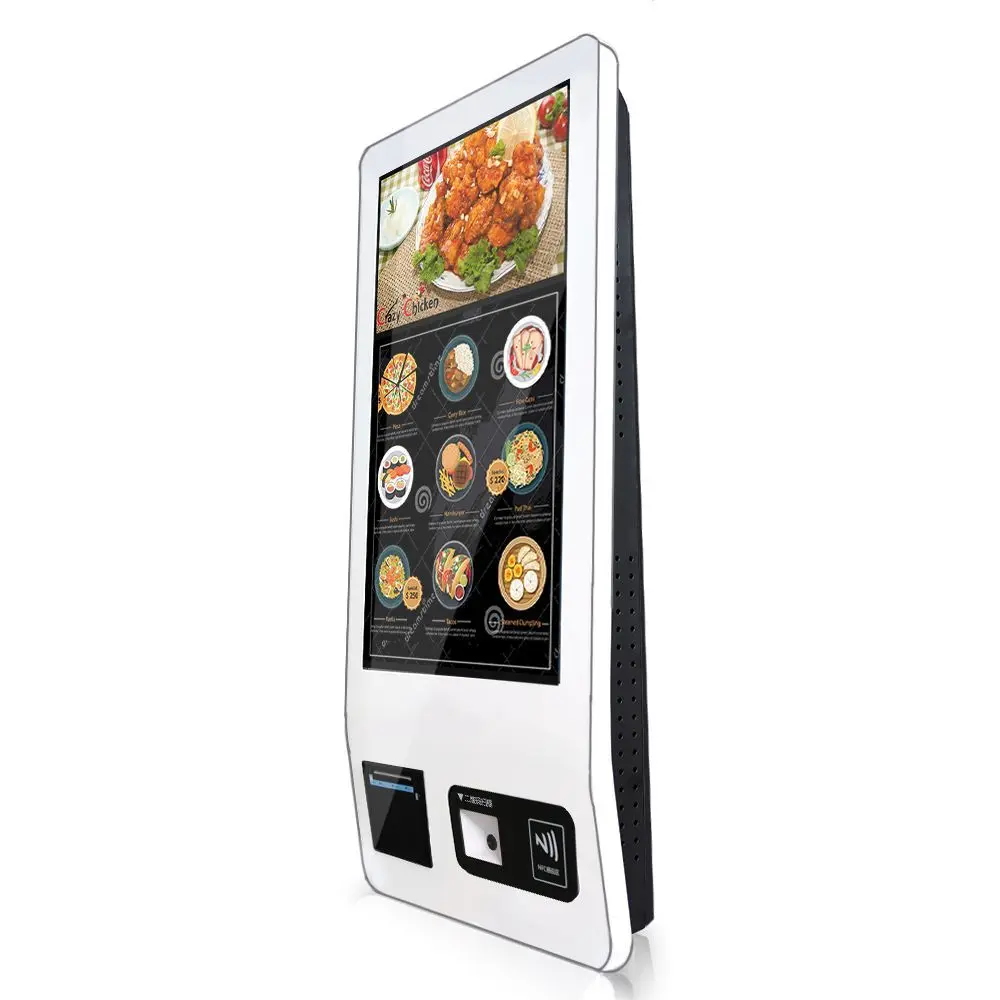 Factory direct selling touch kiosk for self serving thermal printer self-service screen