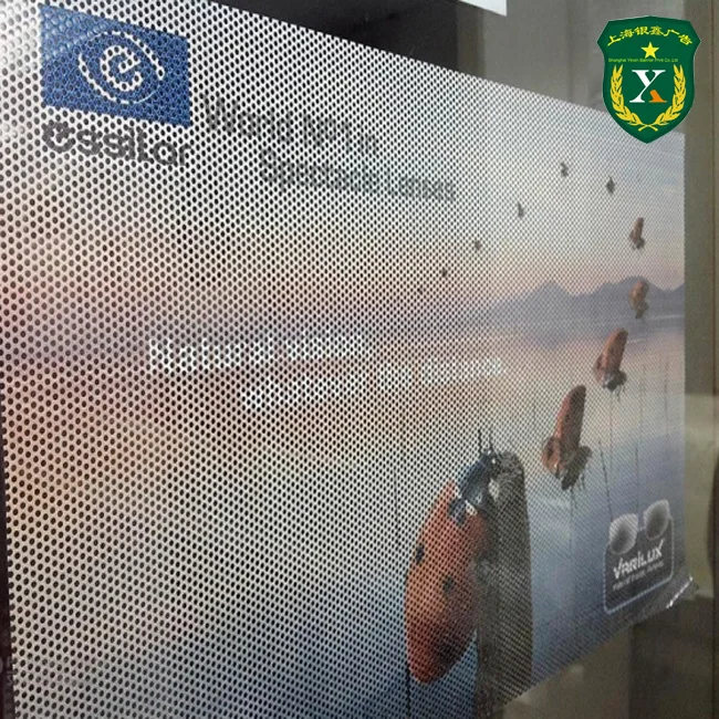 
Custom design OEM cheap Window Graphic Perforated Film Glass Stick one way vision 