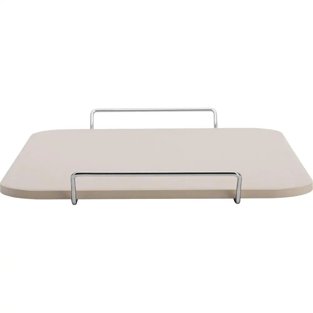 
New product hot sale rectangular pizza stone oven accessories baking with rack 