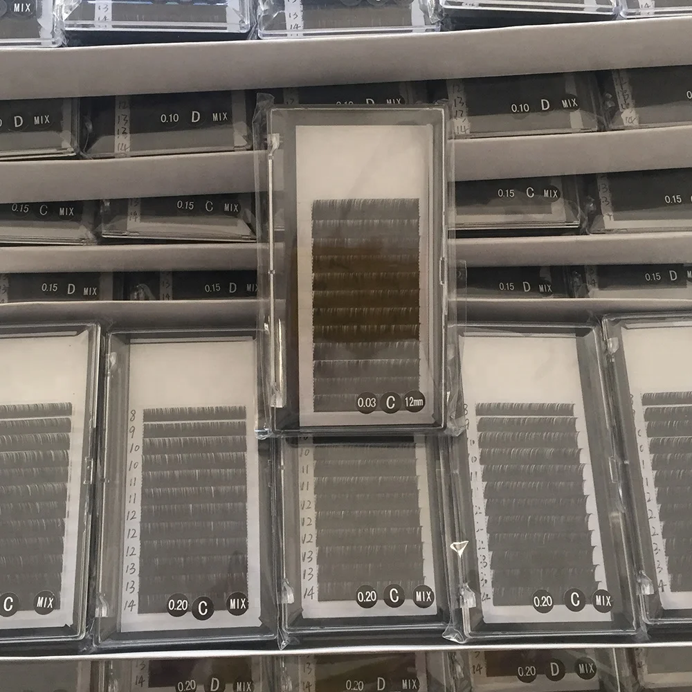 Synthetic Hair Material dlux professional eyelash Extension for beauty salon