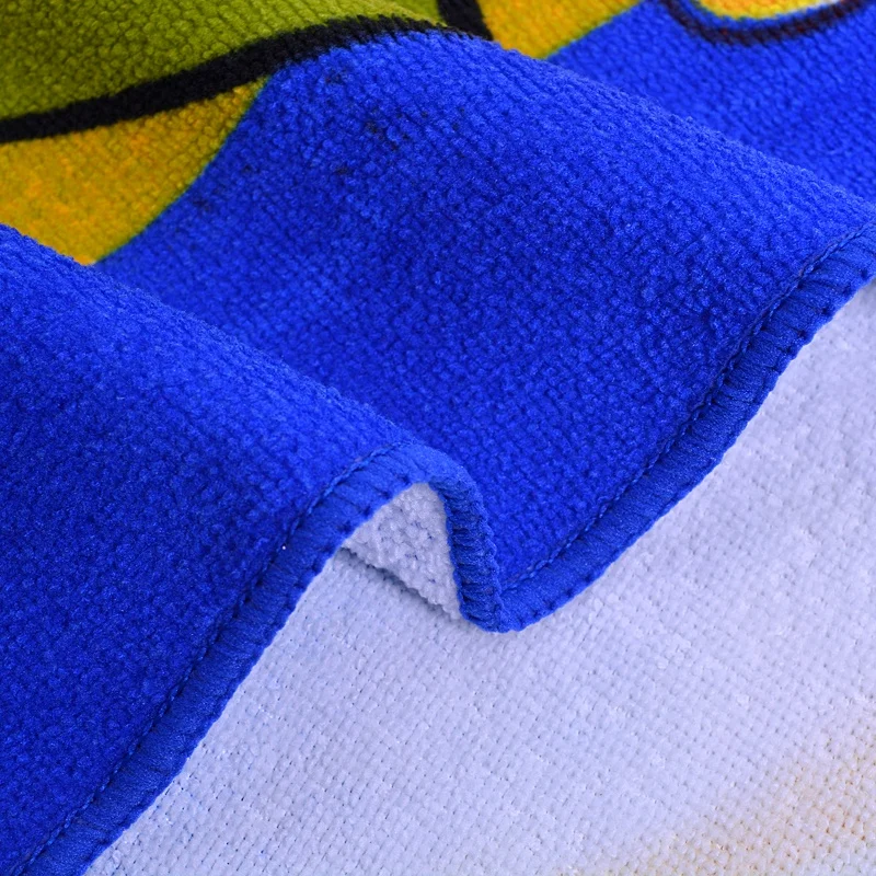 Absorbent Quick Drying Custom Microfiber Square Beach Towel