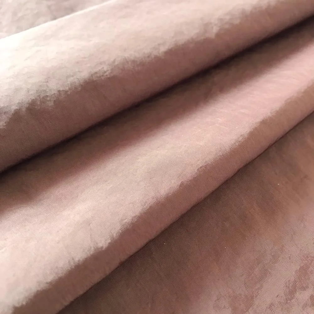 350T 75gsm crinkle crepe nylon taffeta down jacket fabric wholesale