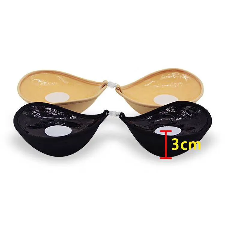 Fashion Seamless Fly Invisible Bra Backless Strapless Push Up Women Adhesive silicon Bra
