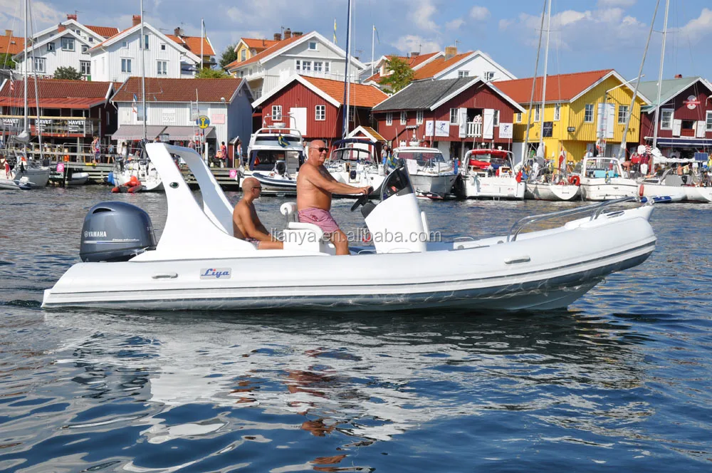 Liya 580 luxury inflatable Hypalon rib boats with outboard motor