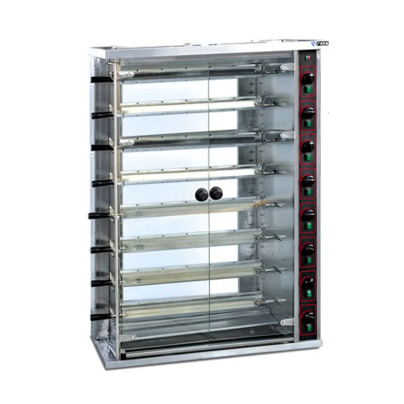 8 слой газовый гриль для курицы Гриль Машина