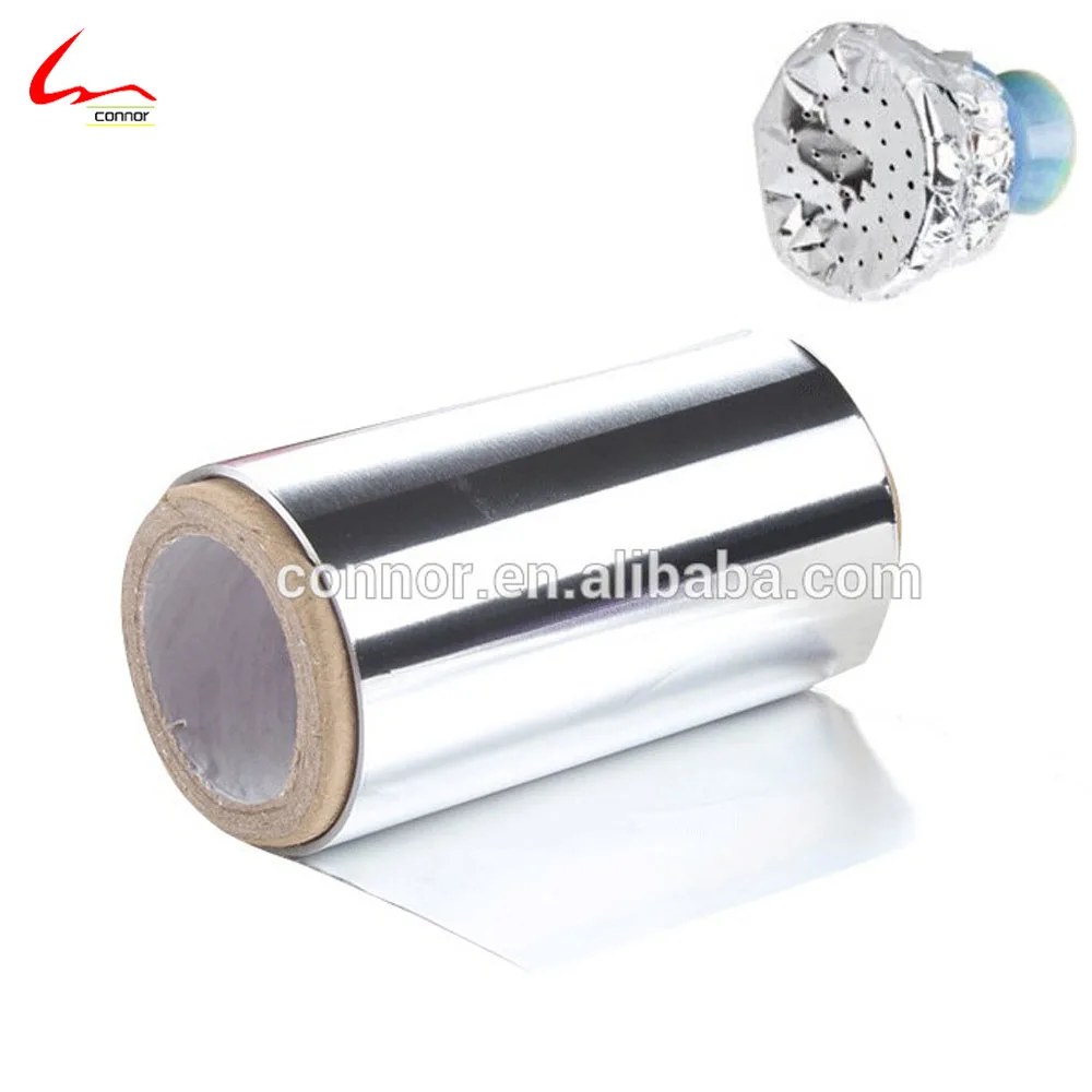 
12CM and 40mic thicken shisha alu foil roll with or without holes 