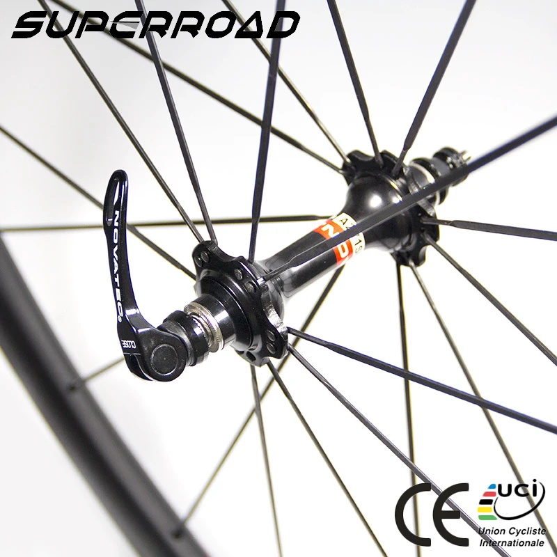 
Roue Carbone Chine 25mm Wide 60mm Carbon Road Wheelset Bicycle Tubeless Wheels 