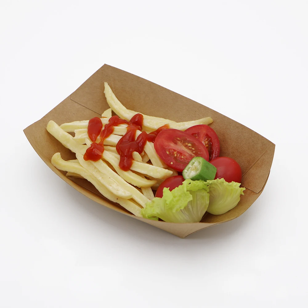 Biodegradable paper food trays for cake packaging
