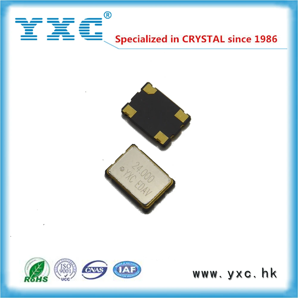 Генератор 24 МГц 3.3 В 7050 + 20 ppm-20ppm 24.000 Кристалл oscilators XTAL