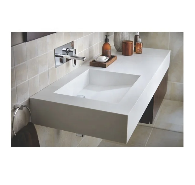 Bathroom wash combination Nordic style small marble bathroom counter wash basin toilet flat simple modern