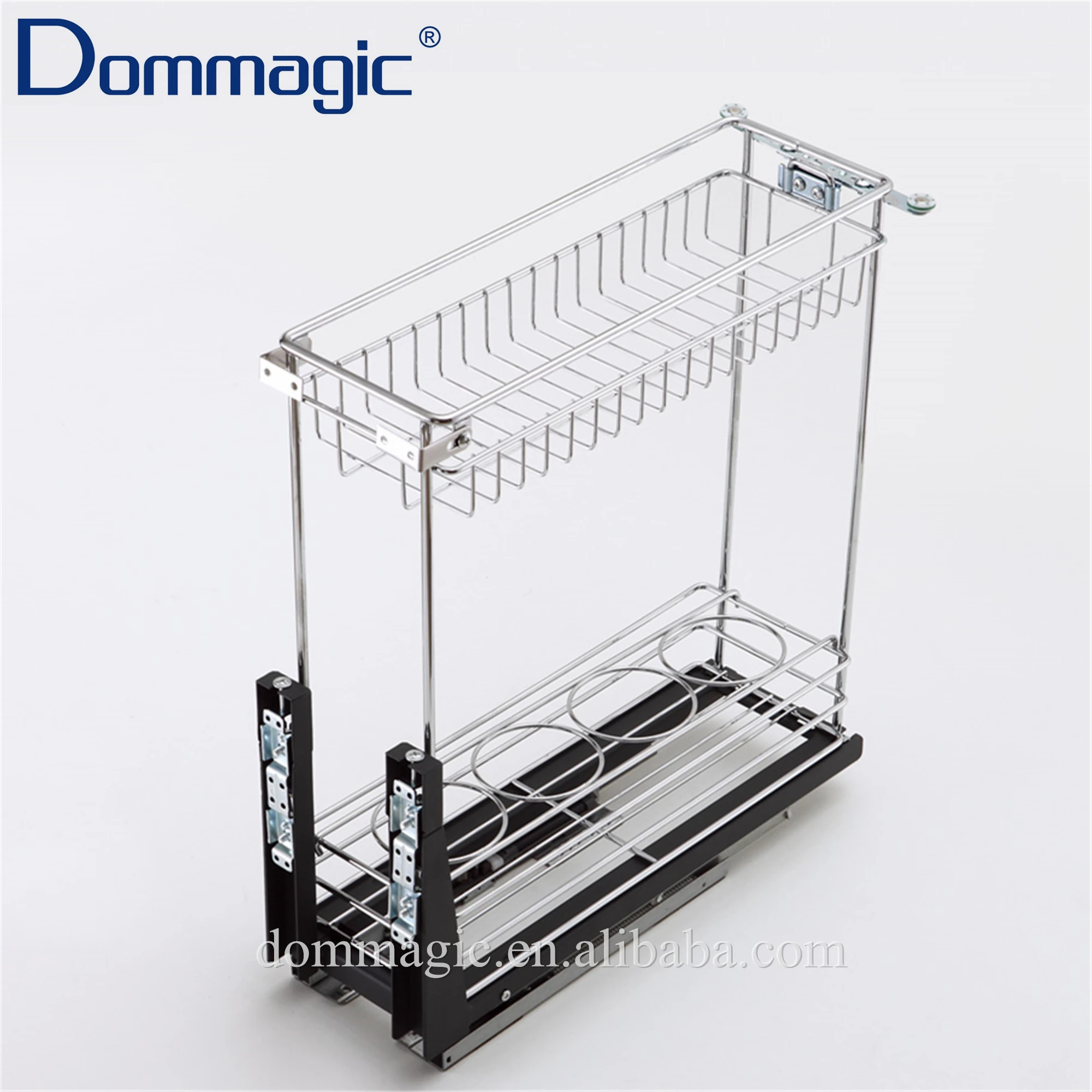 Kitchen Cabinet Bottle Pull out Basket Simple Basket