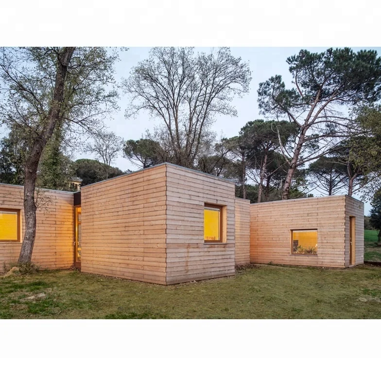 Hysun 20ft Wooden container house WPC Cladding living for home resort