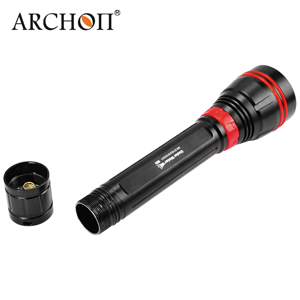 Фонарик ARCHON WY08 WY08W для дайвинга светодиодный подводный фонарь 4000 лм 100 м зарядка аккумулятора 26650