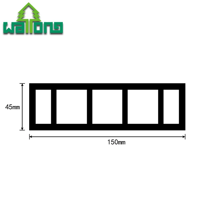
Waterproof outdoor railing post WPC composite fence column 