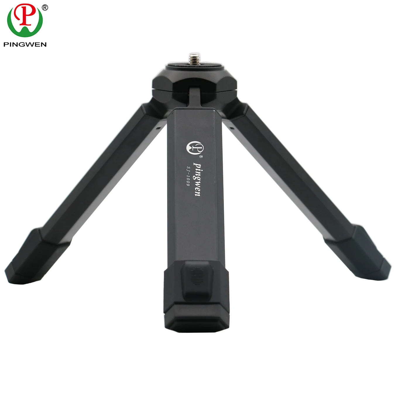 Aluminum black extendable tripod 10kg loading tripod ste with mini ball head for cameras mobile phones