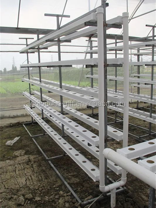 
PVC Hydroponics square tube Industrial Hydroponic greenhouse System 