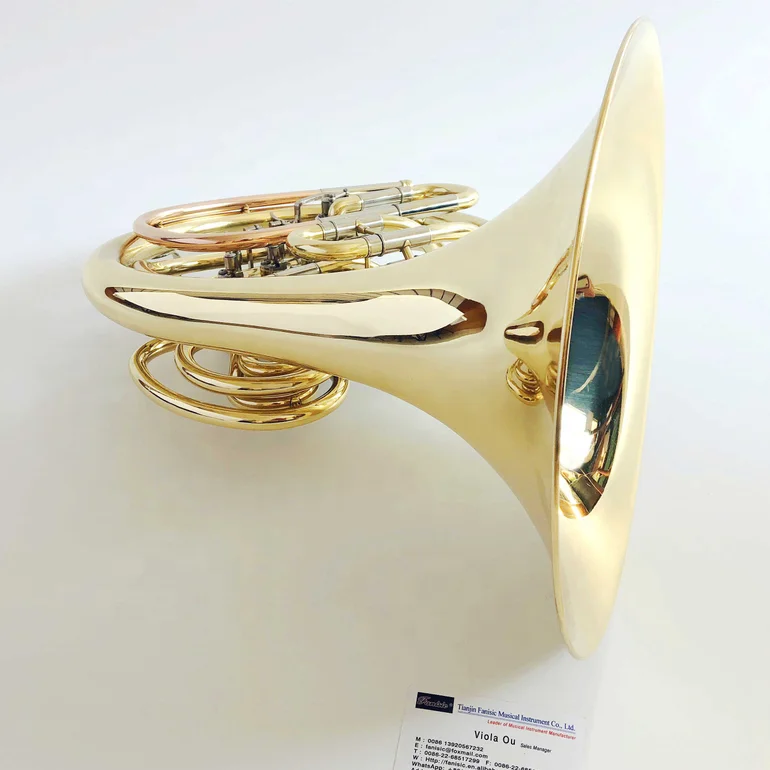 Brass Wind Instrument 4-Key Bb / F Double French Horn
