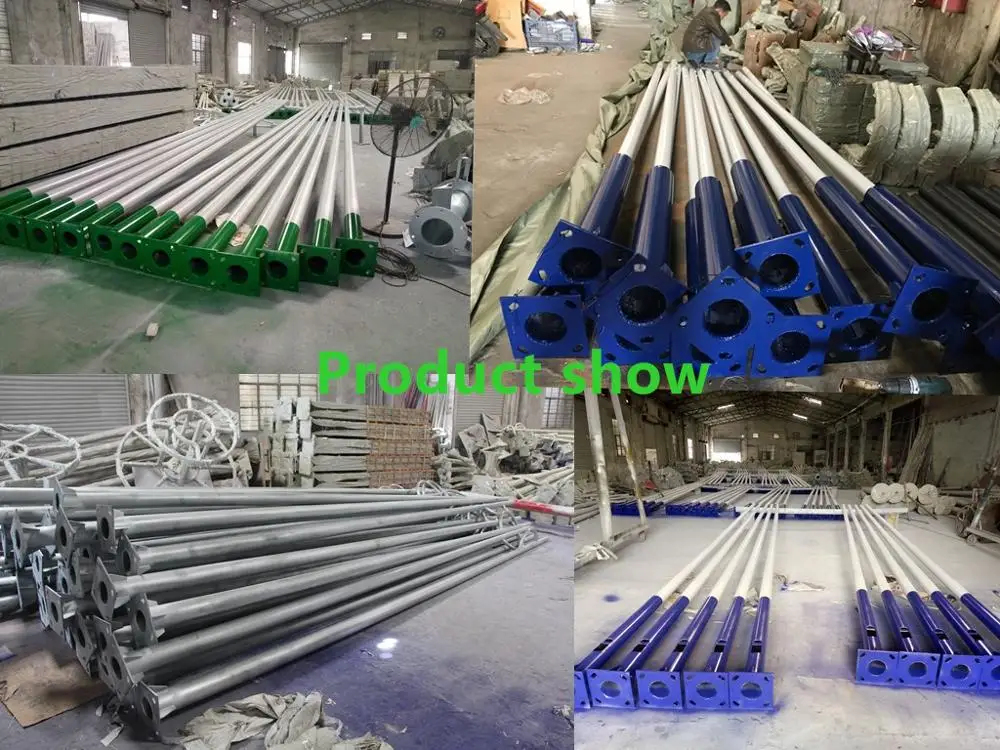 Hot selling Chinese factory price 6m double arm outdoor street light pole