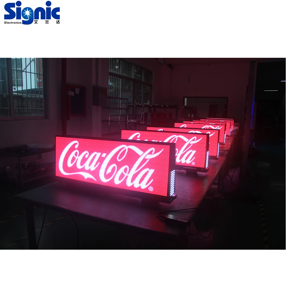 3G/4G/WIFI/GPS 2019 seks video animation led P5 Taxi top display outdoor
