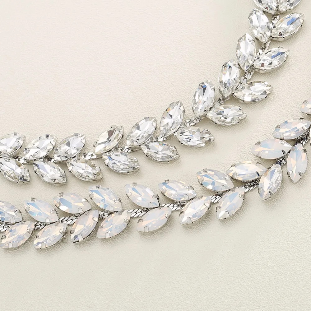 Свадебная повязка на голову со стразами, Посеребренная лоза для волос для невесты, эластичные повязки для волос для девочек