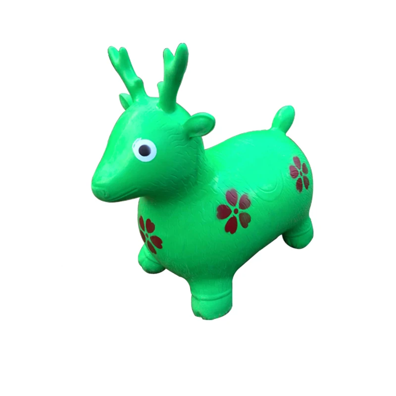 Wholesale Ride on Toys Printed Large Plastic Inflatable Bouncy Jumping Moving Animal Horse Hopper Toy