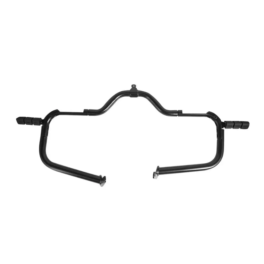 
TCMT XF2906B14-B Mustache Engine Guard Crash Bar W/ Footpeg For Touring street glide 14-18 