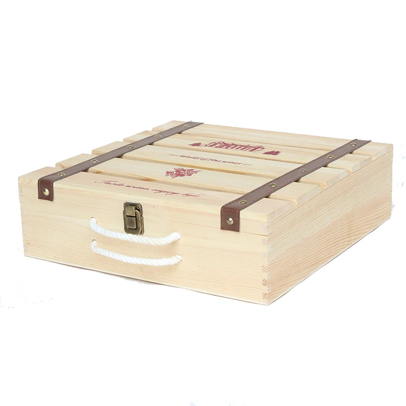 2019 China Handmade Wooden Wine Box for Bottle Packaging