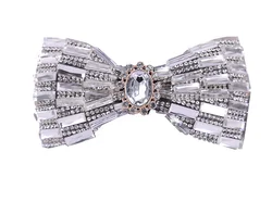 Китайская фабрика, оптовая продажа, мужской галстук-бабочка со стразами для вечеринки с крючками