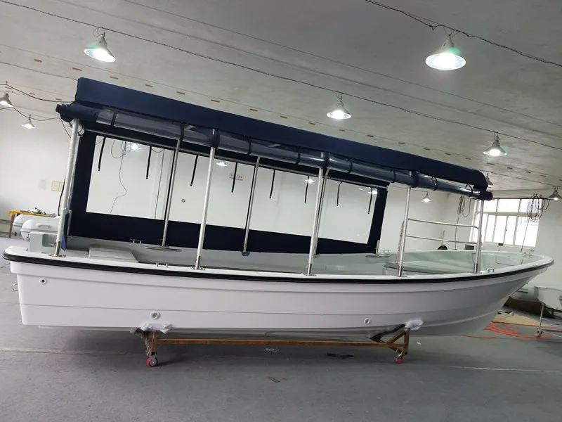 25 футов FRP мощная лодка Китай стекловолоконное коммерческое водное такси для продажи