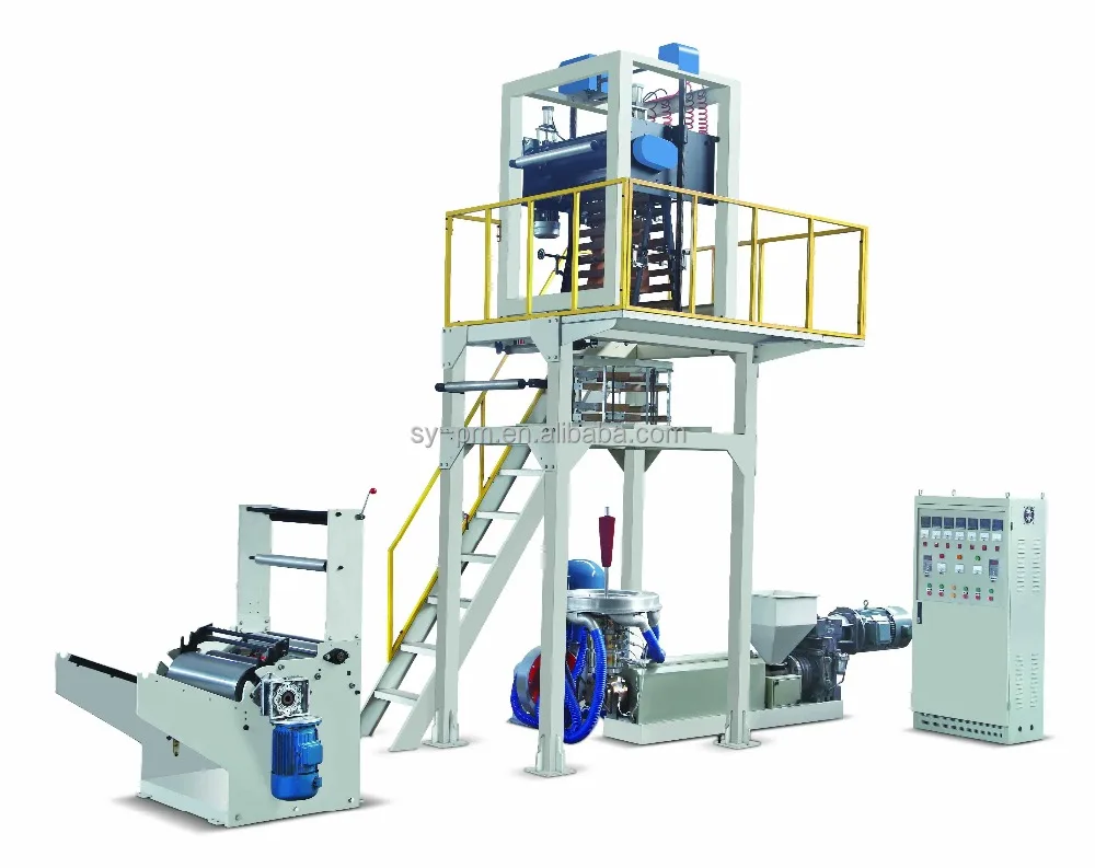 Trade assurance china top SJ-50 HDPE LDPE PE Film Extruder/ Agriculture Polyethylene/ Plastic Film Blowing Machine Price