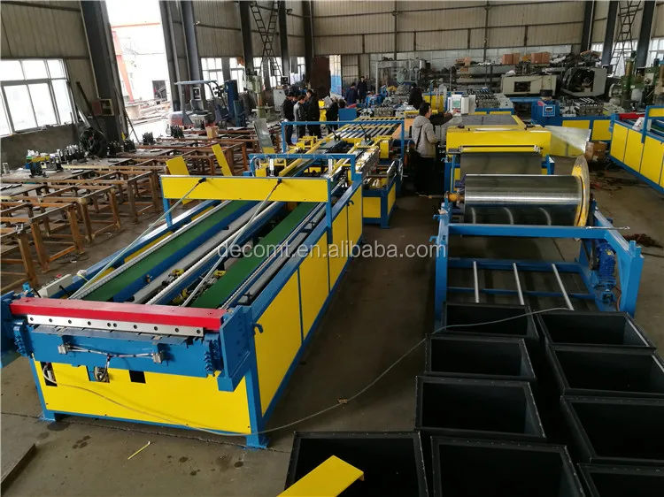 U-образная автоматическая линия для производства воздуховодов HVAC 5