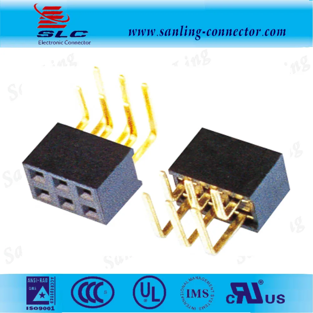 Шаг 2.54 мм molex двухрядные 90 градусов 16 Pin 14 Pin Женский Коллектор