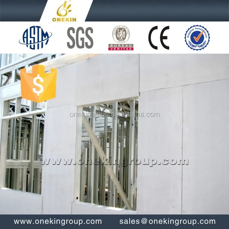 
Light Steel Villas Fiberglass MgO Sheet Board for Villas 