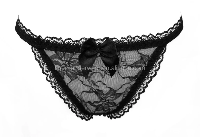 lace see through  beading sexy g-string for women making love