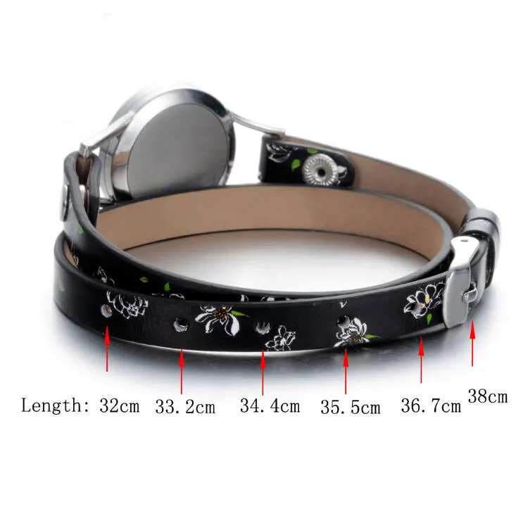Perfume Diffuser Bracelets 316L Stainless Steel Watch Band Family Tree Magnetic Locket Leather Bracelet cuir homme