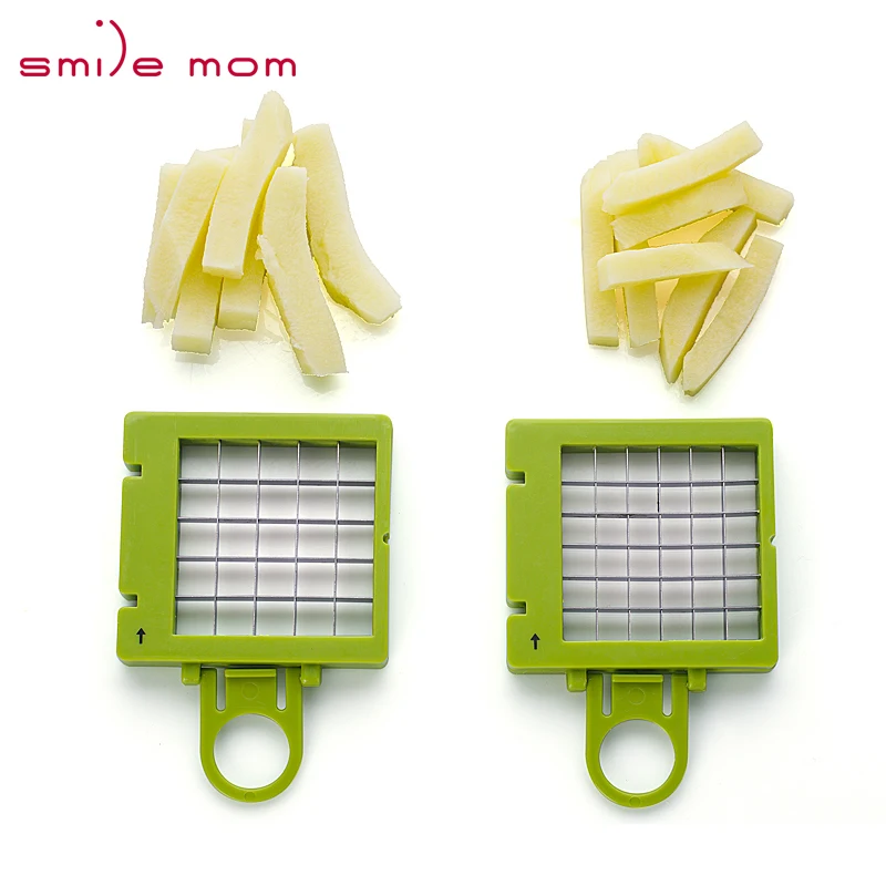 Smile mom Multifunctional French Fries Maker Hard Vegetable Fruit Dicer Hand Potato Chipper Mash Potato