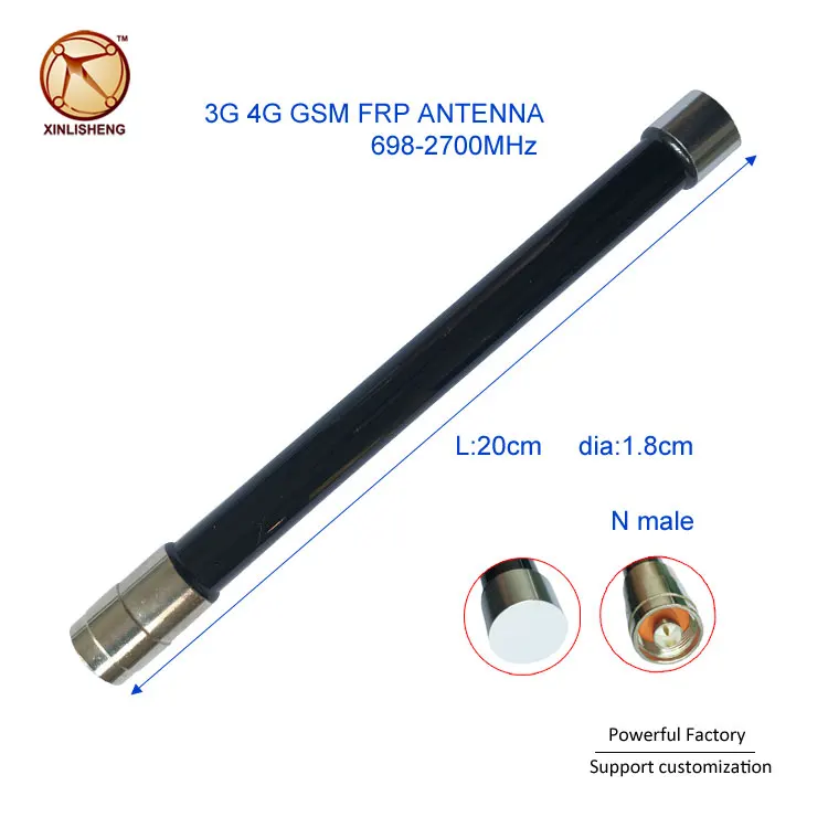 698-2700mhz 4G Outdoor LTE omni base station antenna 50km fiberglass antenna