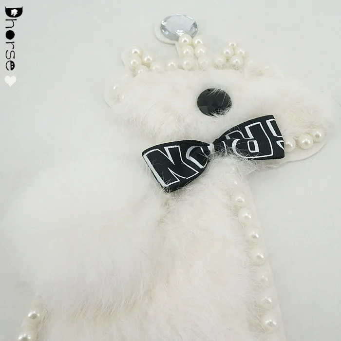 14.5*25cm white cute dog with crown design personalized clothing patch