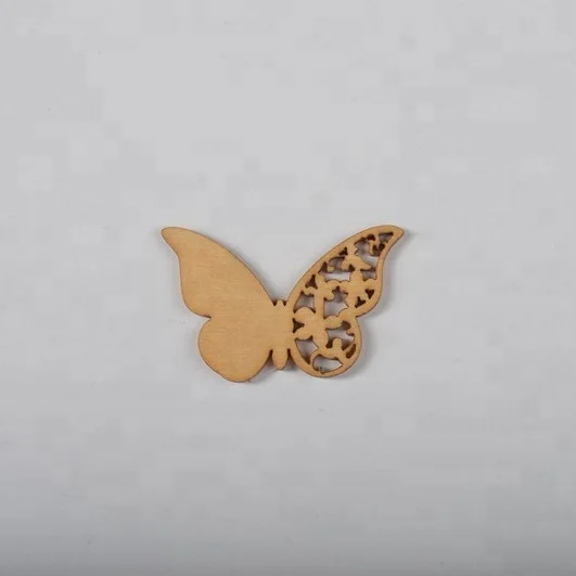 wholesale laser cut wooden butterfly  craft decoration