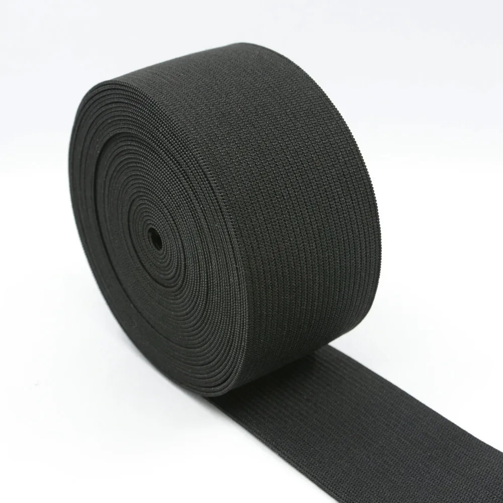 
Durable Stretch Fabric Black Knitted Elastic Band 