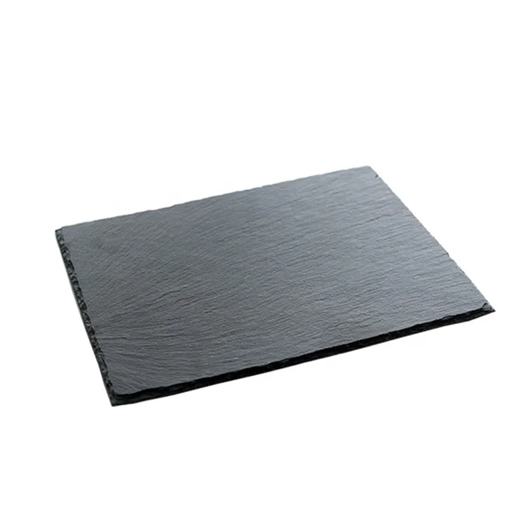 Natural black slate plate cake slate dinner plate rectangle plate slate board